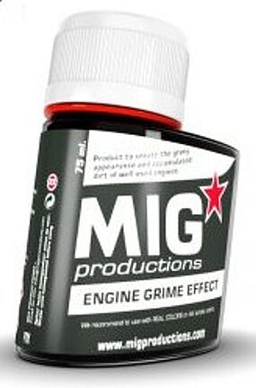 MIG Enamel Engine Grime Effect 75ml Bottle MIG Enamel Engine Grime Effect 75ml Bottle