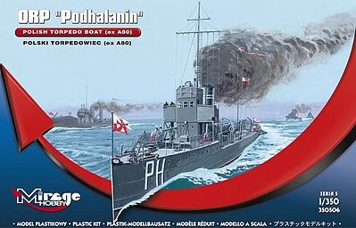 Mirage-Hobby ORP Podhalanin Polish Torpedo Boat (exA80) Plastic Model Torpedo Boat Kit 1/350 #350506