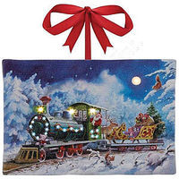 Mr-Christmas SANTA'S EXPRESS 4X6 Canvas Illuminated Print Model Railroad Puzzle Print Sign #10717 Mr-Christmas SANTA'S EXPRESS 4X6 Canvas Illuminated Print Model Railroad Puzzle Print Sign #10717