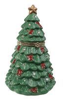 Swarovski Porcelain Tree w/Train Music Box Model Railroad Mug Magnet Gift #70063