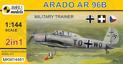 Mark-I 1/144 Arado Ar96B/Avia C2 Military Trainer German/Czech/Hungarian AF Aircraft (2 Kits)