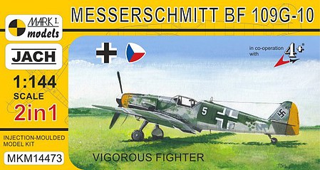 Mark-I 1/144 Messerschmitt Bf109G10 Avia C10 Vigorous Fighter (2 in 1)