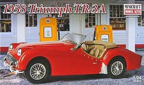 Minicraft 1958 TR-3 Plastic Model Car Kit 1/24 Scale #11243 Minicraft 1958 TR-3 Plastic Model Car Kit 1/24 Scale #11243