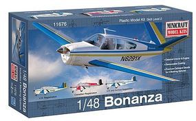 Minicraft Beech Bonanza Plastic Model Airplane Kit 1/48 Scale #11676 Minicraft Beech Bonanza Plastic Model Airplane Kit 1/48 Scale #11676
