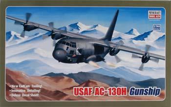 Minicraft USAF C130 Hercules Gunship Plastic Model Airplane Kit 1/144 Scale #14537