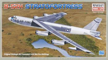 Minicraft B-52 H Strata Fortress SAC/TACT Plastic Model Airplane Kit 1/144 Scale #14615