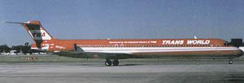 Minicraft 1/144 TWA MD-80 Wings of Pride