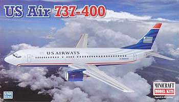 Minicraft 737-400 US Airways Plastic Model Airplane Kit 1/144 Scale #14640