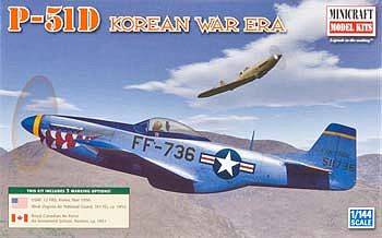 Minicraft P51D Mustang Fighter Plastic Model Airplane Kit 1/144 Scale #14652