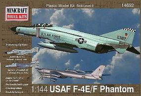 Minicraft F-4E Phantom ADC/RAF Plastic Model Airplane Kit 1/144 Scale #14692 Minicraft F-4E Phantom ADC/RAF Plastic Model Airplane Kit 1/144 Scale #14692