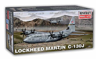 Minicraft C-130J w/2 Marking Options USAF Plastic Model Airplane Kit 1/144 Scale #14737