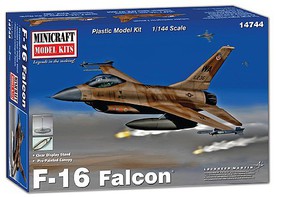 Minicraft F16A Falcon Aircraft Plastic Model Airplane Kit 1/144 Scale #14744