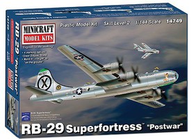 Minicraft B29A Superfortress Postwar Aircraft Plastic Model Airplane Kit 1/144 Scale #14749