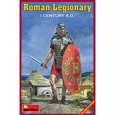 Mini-Art Roman Legionary I Century A.D. Plastic Model Military Figure 1/16 Scale #16005