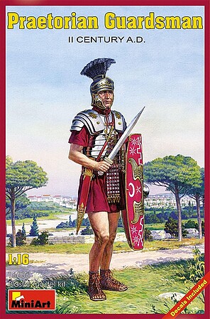 Mini-Art Praetorian Guardsman II Century A.D. Plastic Model Military Figure 1/16 Scale #16006