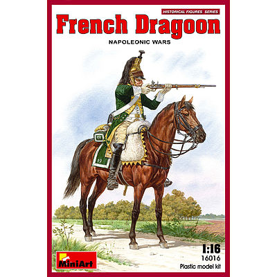 Mini-Art French Dragoon Napoleonic Wars Plastic Model Military Figure 1/16 Scale #16016