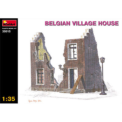 Mini-Art Belgium Village House Plastic Model Military Kit 1/35 Scale #35015