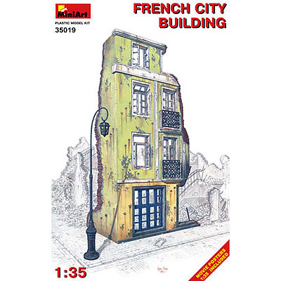 Mini-Art French City Building Plastic Model Diorama Kit 1/35 Scale #35019