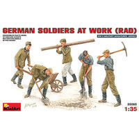 Mini-Art German Soldiers at Work RAD (5 figures) Plastic Model Military Figure 1/35 Scale #35065 Mini-Art German Soldiers at Work RAD (5 figures) Plastic Model Military Figure 1/35 Scale #35065