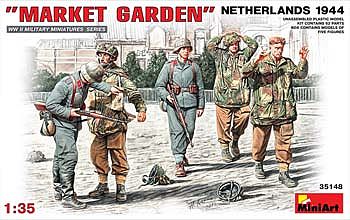 Mini-Art Market Garden Netherlands 1944 Figures Plastic Model Military Figure 1/35 Scale #35148