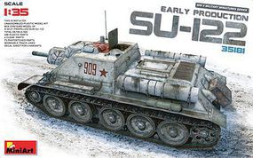 Mini-Art SU-122 Early Production No Interior Plastic Model Military Vehicle Kit 1/35 Scale #35181