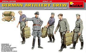Mini-Art German Artillery Crew Plastic Model Military Figure Kit 1/35 Scale #35192 Mini-Art German Artillery Crew Plastic Model Military Figure Kit 1/35 Scale #35192