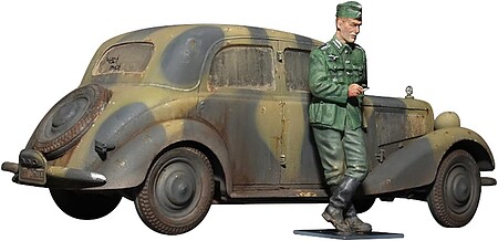 Mini-Art Type 170V Saloon 4-Door Personnel Car Plastic Model Military Vehicle Kit 1/35 Scale #35203