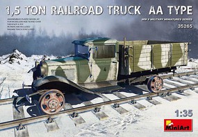 Mini-Art German Railroad 1.5-Ton AA Type Truck Plastic Model Military Vehicle Kit 1/35 #35265