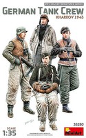 Mini-Art German Tank Crew Kharkov 1943 (4) (New Tool) Plastic Model Military Figure Kit 1/35 #35280 Mini-Art German Tank Crew Kharkov 1943 (4) (New Tool) Plastic Model Military Figure Kit 1/35 #35280
