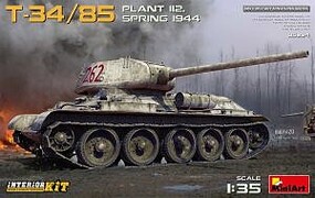 Mini-Art T-34/85 Plant 112 with interior (1944) Plastic Model Tank Kit 1/35 Scale #35294 Mini-Art T-34/85 Plant 112 with interior (1944) Plastic Model Tank Kit 1/35 Scale #35294