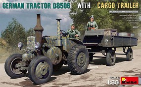 Mini-Art German D8506 Tractor w/Cargo Trailer Plastic Model Military Vehicle Kit 1/35 Scale #35317