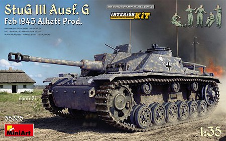 Mini-Art StuG III Ausf G Feb. 1943 Alkett Prod. Tank Plastic Model Tank Kit 1/35 Scale #35335