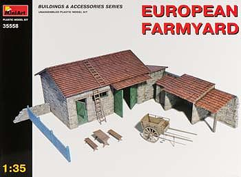 Mini-Art European Farmyard Plastic Model Diorama 1/35 Scale #35558