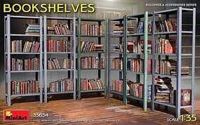 Mini-Art Bookshelves w/books 1-35