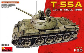 Mini-Art T55A Late Mod 1965 Tank Plastic Model Military Tank Kit 1/35 Scale #37023