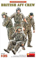 Mini-Art British AFV Crew Plastic Model Military Figures Kit 1/35 Scale #37059