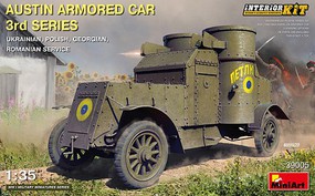 Mini-Art WWI Austin 3rd Series Armored Car Plastic Model Armored Car Kit 1/35 Scale #39005