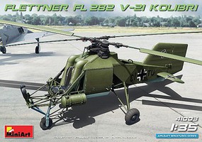 Mini-Art FL282 V21 Kolibri Single-Seat German Plastic Model Helicopter Kit 1/35 Scale #41003
