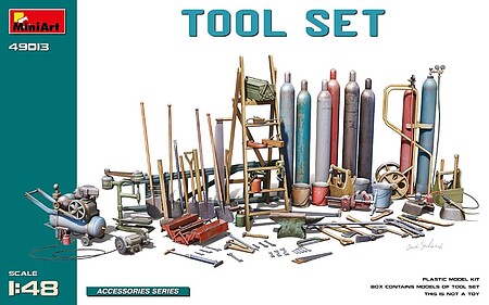 Mini-Art 1/48 Tool Set- Various Tools & Equipment