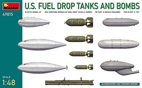 Mini-Art 1/48 US Fuel Drop Tanks & Bombs (New Tool)