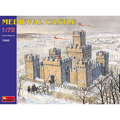 Mini-Art Medieval Castle Plastic Model Building Kit 1/72 Scale #72005