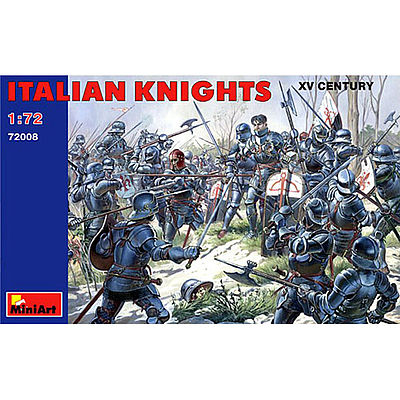 Mini-Art Italian Knights XV Century Plastic Model Military Figure 1/72 Scale #72008