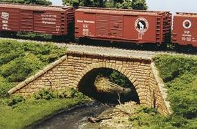 Monroe Single Track Stone Arch Bridge Kit HO Scale Model Railroad Bridge #2001