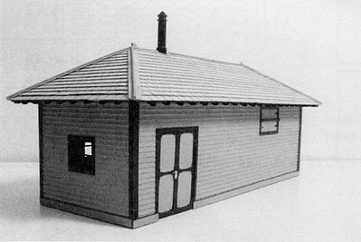 #164 HO scale background building flat  RIDDLE BUILDING   *FREE SHIPPING* 