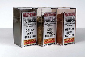 Monroe Dirt & Rust Weathering Powder Set Hobby and Model Paint Set #2914