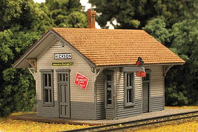Monroe Hickson Depot Kit N Scale Model Railroad Building #9210