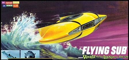 Moebius Voyage to the Bottom of the Sea Mini Flying Submarine Plastic Model Kit #101