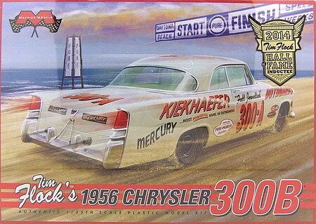 Moebius 1956 Chrysler 300B Tim Flock Plastic Model Car Kit 1/25 Scale #1212