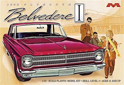 Moebius 1965 Plymouth Belvedere Plastic Model Car Kit 1/25 Scale #1218