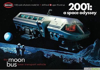 Moebius 2001 Space Odyssey Moon Bus Science Fiction Plastic Model Kit 1/50 Scale #20011